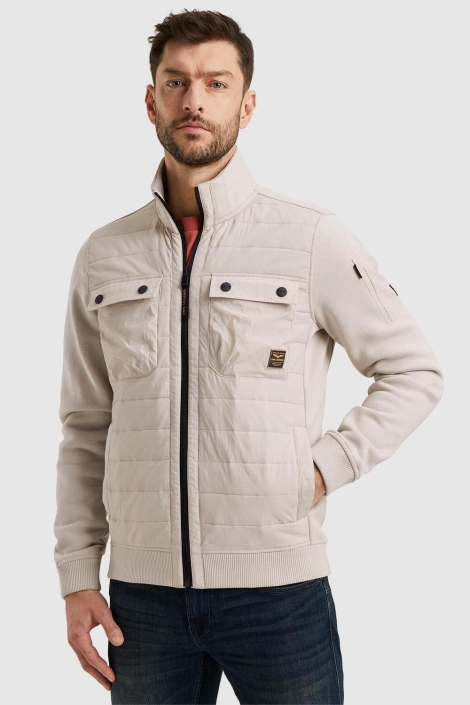PME legend zip jacket sweat mixed padded
